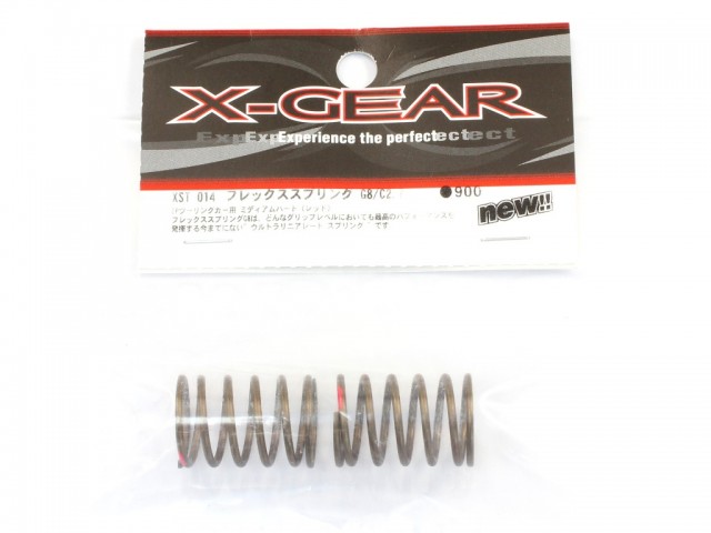 X-Gear - FLEX Touring Car Spring G8/C2.7 30 RED (Med. Hard), 25mm (XG-XST014)