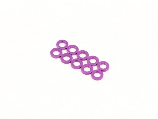 Destiny - 3x5.5x1mm Aluminum Spacer (Purple), 10 pcs (D52014P)