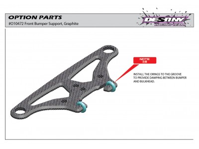 Destiny - Front Bumper Support, Graphite (O10472)