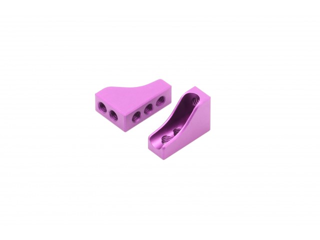 Destiny - Aluminum Servo Mount, 2 pcs, Purple (D20002P)
