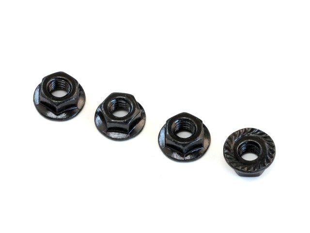 Destiny - 4mm Flanged Nut, 4 pcs (D10117)