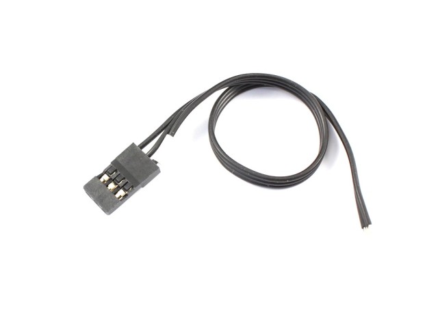 Radtec - "BLACK" JR Servo Wires with Golden Connector (EA-10002)