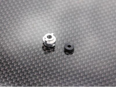 Radtec - Mini-Z MR-03/04 Left Wheel Hub with POM Bushing, Silver (PC-20013S)