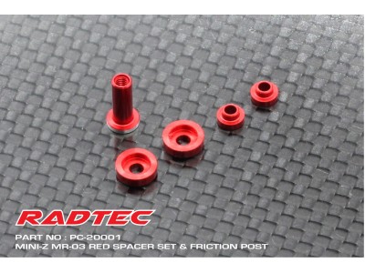 Radtec - Mini-Z MR-03 spacer set and friction post (PC-20001)