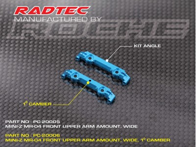 Radtec - Mini-Z MR-04 Front Upper Arm Mount, Wide Chassis (PC-20005)