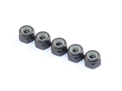 Radtec - M3x5.5 Aluminum Lock Nuts, 5 pcs, Black (AC-10013)