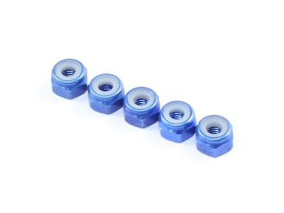 Radtec - M3x5.5 Aluminum Lock Nuts, 5 pcs, Blue (AC-10014)