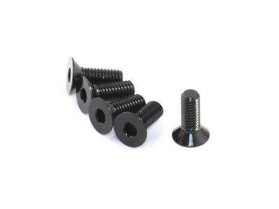 Radtec - M3x10mm Aluminum Flat Head Screw, Black, 5 pcs (AC-30008)