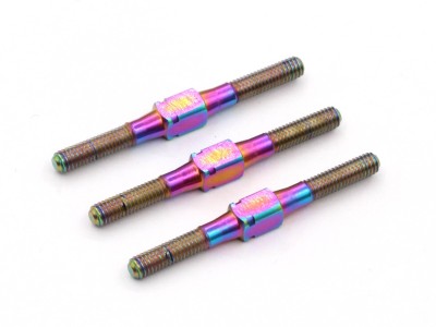 Roche - Titanium Turnbuckle Set for Rapide F1 (3 pcs), Rainbow Color (350234)