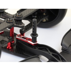 Roche - Rapide F1 Aluminum Front Body Post Mount Set, Red (210105)