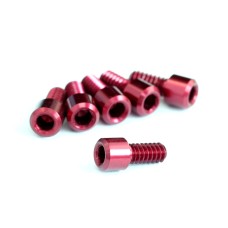 Roche - 4-40x1/4" Cap Head Screw with 2mm Hex, Red (510027)