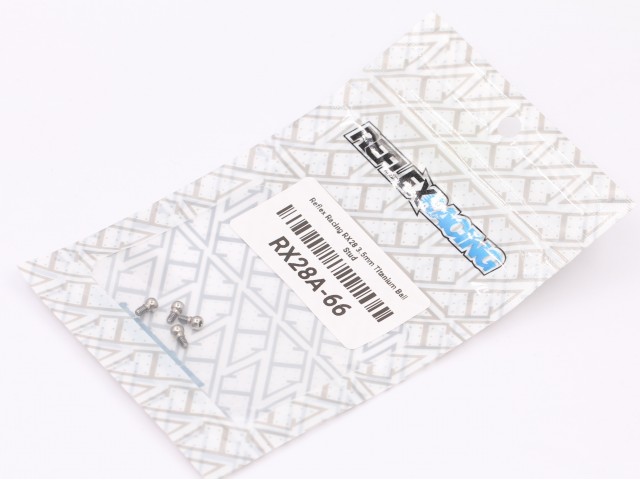 Reflex Racing - RX28 3.5mm Titanium Ball Stud, 4 pcs (RX28A-66)