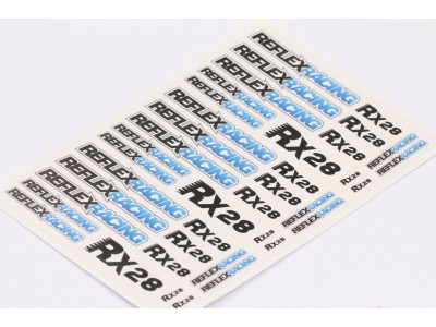 Reflex Racing - Reflex Racing RX28 Mini Sticker Sheet (4"x6") (RX404)