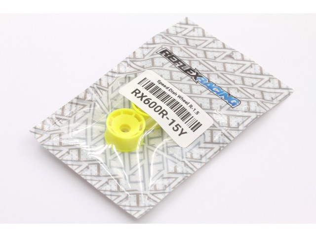 Reflex Racing - Speed Dish 11mm Wheel - 1.5mm Offset (Yellow) (RX600R-15Y)