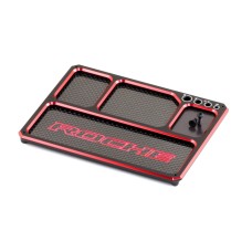 Roche - Aluminum/Graphite Lightweight Parts Tray with magnet, Black/Red (930005)