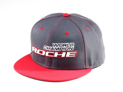 Roche - World Champion Commemorate Hat, Flat Bill, Gray/Red (920004)